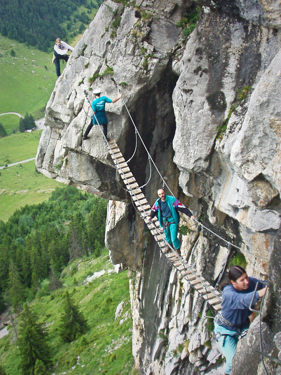 Via Ferrata, Dolomites, Italy