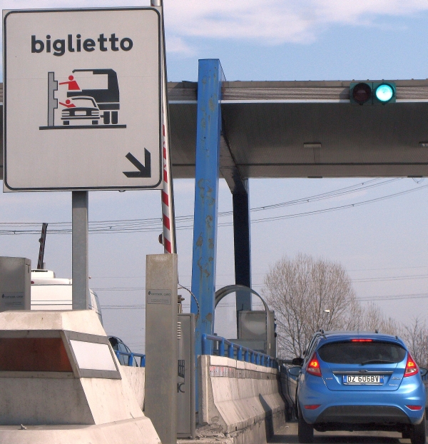 Vairuoti Italijos autostrados rinkliavos bilietą