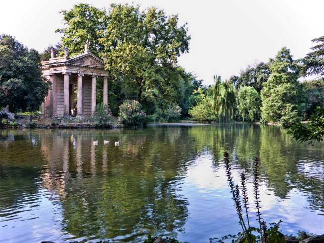 Villa Borghese, Temple of Asclepius, Rome Italy