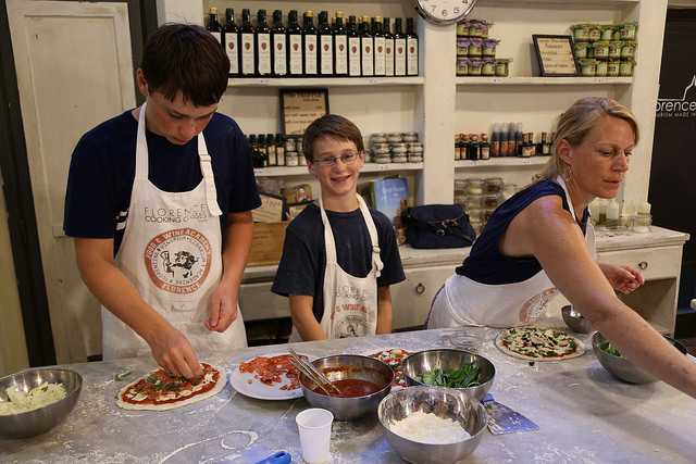 Pizza gelato Florence Italy